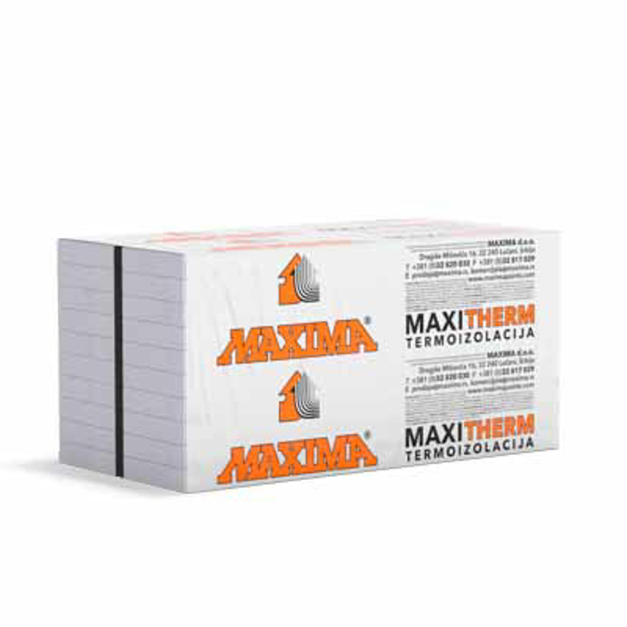 Slika Stiropor fasadni Maxima Maxitherm  EPS M120-25kg 1 cm 
